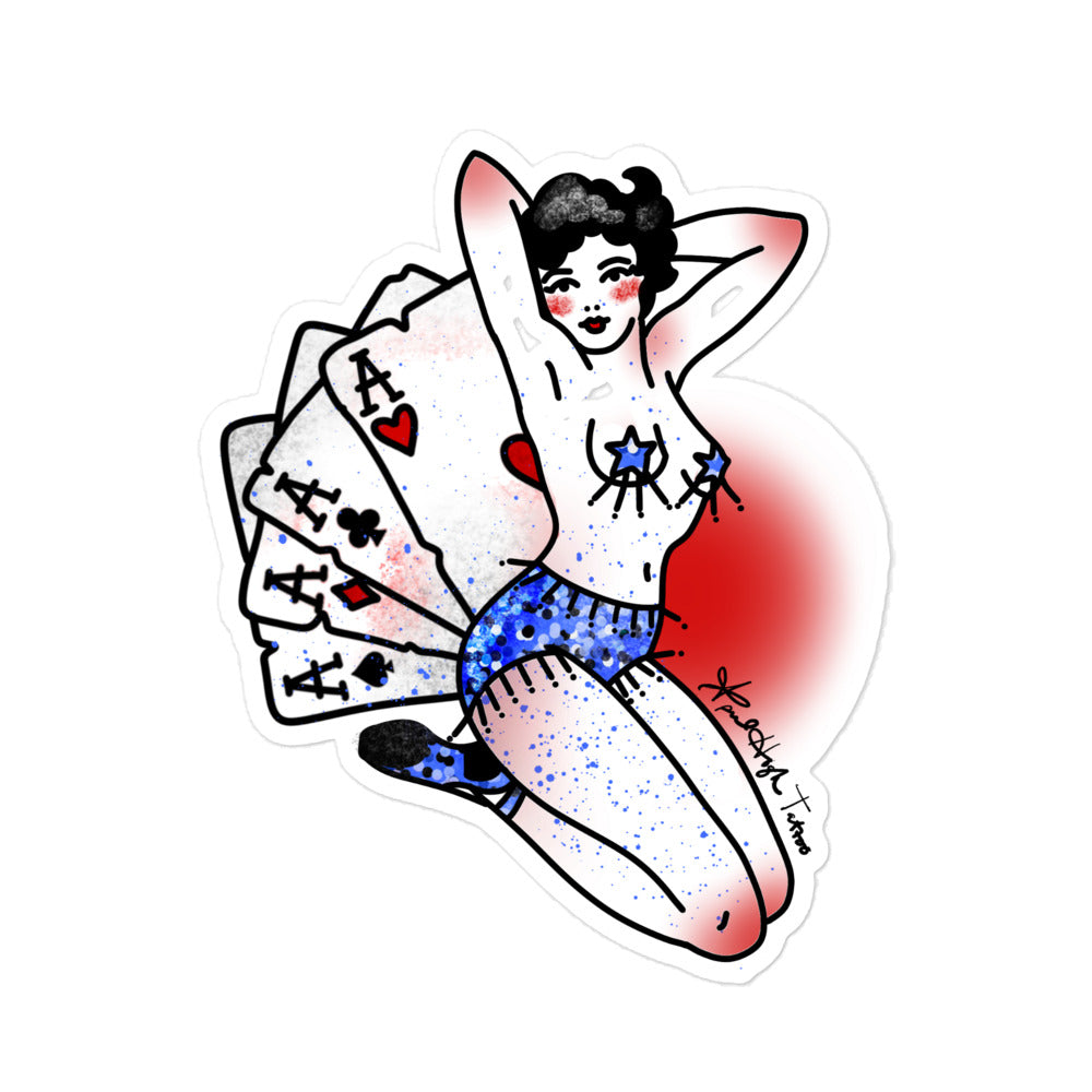 Vegas Pin up stickers