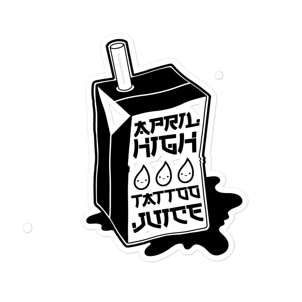 April High Tattoo Juice Sticker